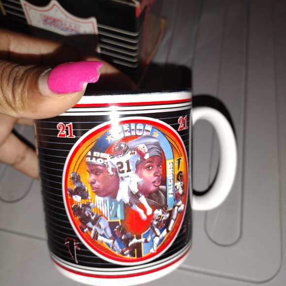 Deion Sanders mug+ cards (falcons bundle) - Picture 2 of 14